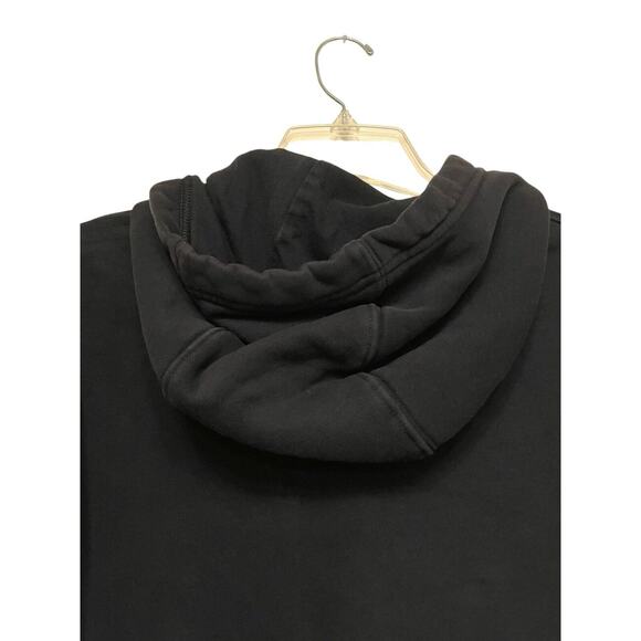 Nike Just Do‎ It Hoodie Sweatshirt Men Size Small Black Spell Out Embroidered - Picture 4 of 6